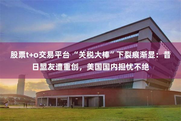 股票t+o交易平台 “关税大棒”下裂痕渐显：昔日盟友遭重创，美国国内担忧不绝