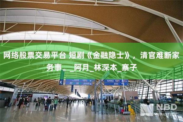 网络股票交易平台 短剧《金融隐士》，清官难断家务事。_阿月_林深本_寨子